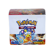 Surging Sparks Booster Box English Pokémon TCG Scarlet & Violet Surging Sparks Booster Box front view Pokémon TCG SV8 Surging Sparks booster packs display