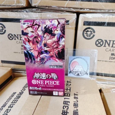OP-11 A Fist of Divine Speed Booster Box Japanese One Piece TCG One Piece OP-11 Booster Box Fist of Divine Speed Japanese One Piece Card OP-11 Fist of Divine Speed
