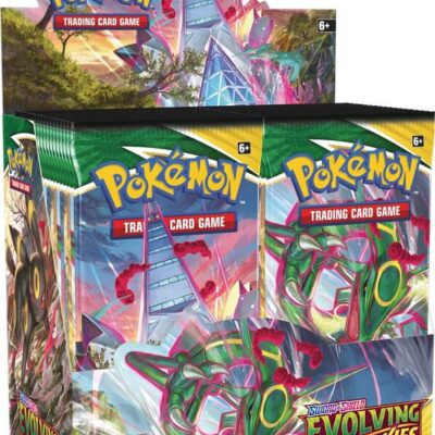alt="Evolving Skies Booster Box English Pokémon TCG" alt="Evolving Skies 36 Pack Display Box" alt="Sword & Shield Evolving Skies Booster Box Sealed"