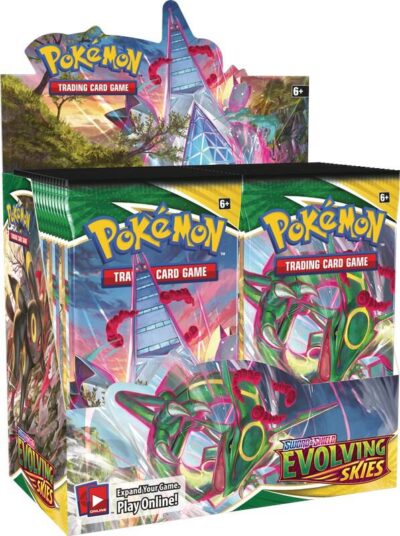 alt="Evolving Skies Booster Box English Pokémon TCG" alt="Evolving Skies 36 Pack Display Box" alt="Sword & Shield Evolving Skies Booster Box Sealed"