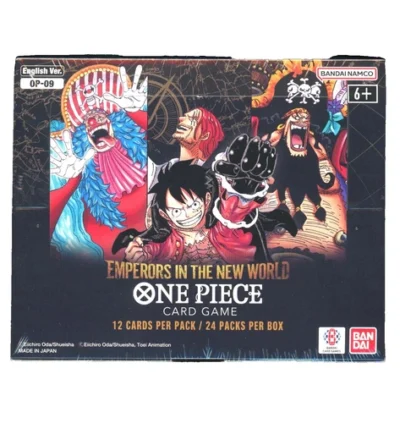 alt="Emperors in the New World Booster Box OP-09 English One Piece Card Game" alt="OP-09 Emperors in the New World Booster Box Sealed" alt="One Piece Card Game Emperors in the New World English Booster Box