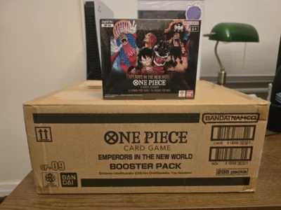 alt="Emperors in the New World Booster Box OP-09 English One Piece Card Game" alt="OP-09 Emperors in the New World Booster Box Sealed" alt="One Piece Card Game Emperors in the New World English Booster Box